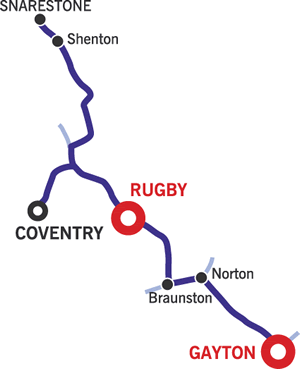 Holiday map of Coventry canal and Snarestone